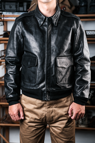 A2 Black Leather Jacket