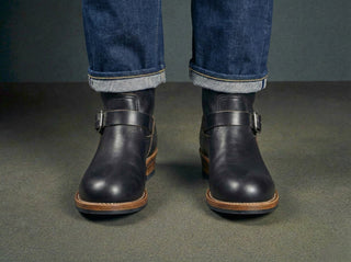 Leather Engineer Boots 3530 - VIBRAM® outsole - Brake House - Black - 11