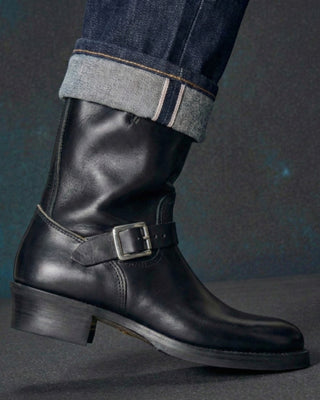 Leather Engineer Boots 3450 - VIBRAM® outsole - Brake House - Black - 11