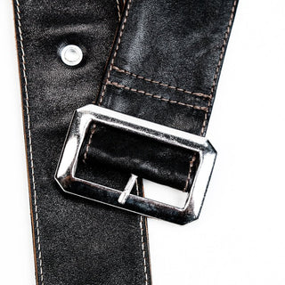 J24 Leather Jacket With Mouton Collar - Brake House - Black - 21