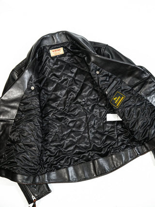 Oblique Zipper Double Rider jacket - Brake House - Black - 2