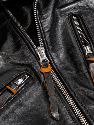 San Mateo Leather Jacket - Brake House - Natural hide - 24