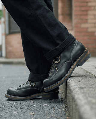 Short - face Leather Motorcycle Boots 7301 - Brake House - VIBRAM sole - 14