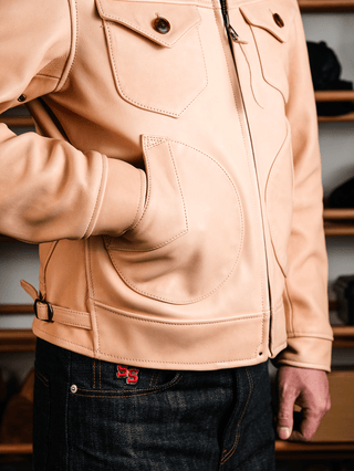 Mendoza Leather Jacket - Brake House - Natural hide - 12