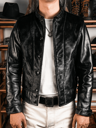 Cossack Leather Jacket - Brake House - Natural hide - 3