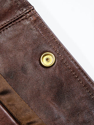 Type 3 Leather Jacket - Brake House - Brown - 34