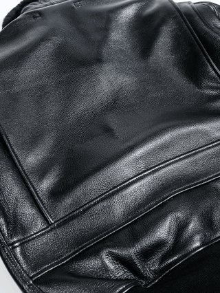 G - 1 Aviation Flight Leather Jacket - Brake House - Black - 36