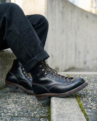 Short - face Leather Motorcycle Boots 7301 - Brake House - VIBRAM sole - 17
