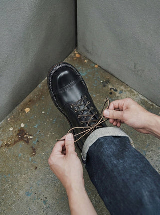 Bump Cap Toe Service Boots 8301 - Brake House - Black - VIBRAM sole - 16