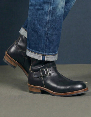 Leather Engineer Boots 3530 - VIBRAM® outsole - Brake House - Black - 14