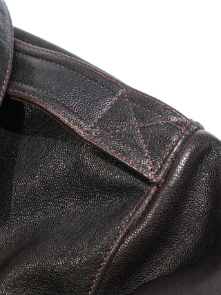 A-2 Leather Flight Jacket 42-18775 - Goatskin - Seal Brown - 28