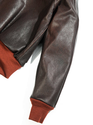A-2 Leather Flight Jacket 42-18775 - Goatskin - Seal Brown - 40