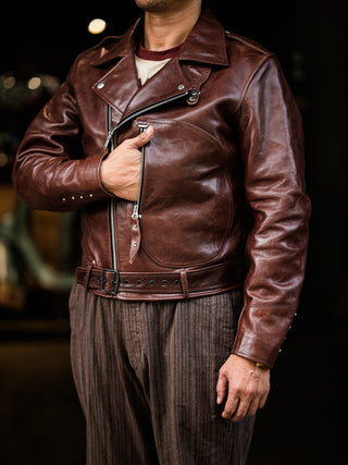 "Archetype" 1930s D-Pocket Motorcycle Jacket (Pre-order)