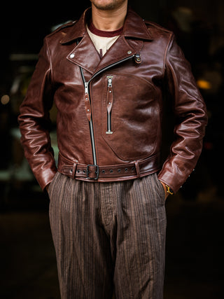 "Archetype" 1930s D-Pocket Motorcycle Jacket (Pre-order)