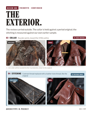 "Archetype" 1930s D-Pocket Motorcycle Jacket (Pre-order)