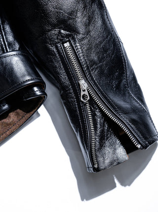 "Archetype" 1930s D-Pocket Motorcycle Jacket-Brake House-Black-20