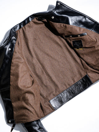 "Archetype" 1930s D-Pocket Motorcycle Jacket-Brake House-Black-13