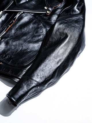 "Archetype" 1930s D-Pocket Motorcycle Jacket-Brake House-Black-17
