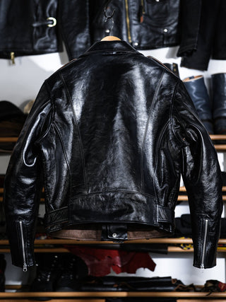 "Archetype" 1930s D-Pocket Motorcycle Jacket-Brake House-Black-2