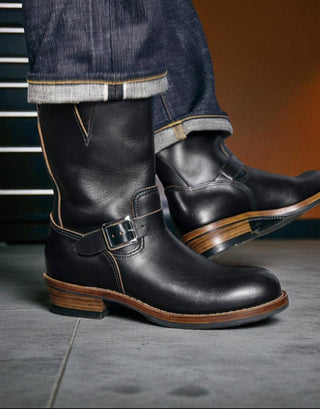 Leather Engineer Boots 3530 - Brake House - Black - 18