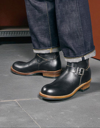 Leather Engineer Boots 3530 - Brake House - Black - 16