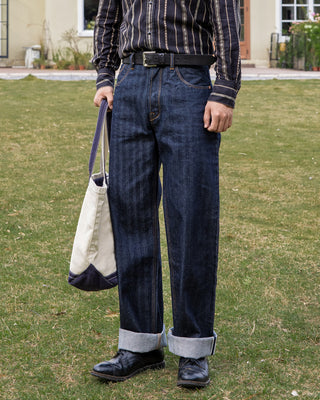 Buckleback 1940s 15oz Herringbone Selvedge Denim - Brake House - Indigo - 2
