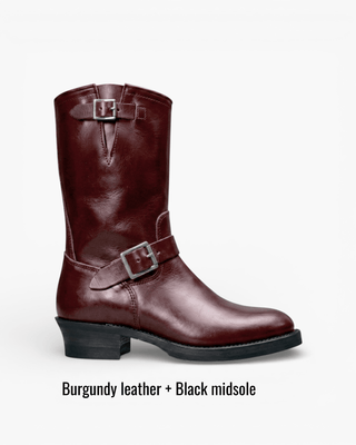 Leather Engineer Boots 3450 - CUSTOM ORDER (TEST) - Brake House - Black Tea - core - 5