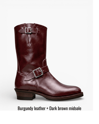 Leather Engineer Boots 3450 - CUSTOM ORDER (TEST) - Brake House - Black Tea - core - 6