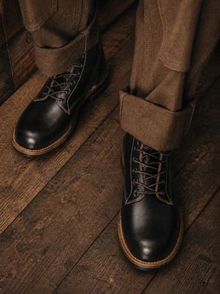 Bump plain toe service boots US1001 - 3 - VIBRAM® outsole - Brake House - Vibram Q405 - 13