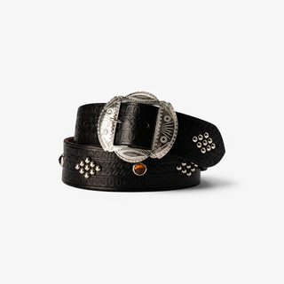 Diamond — Studded Western Leather Belt