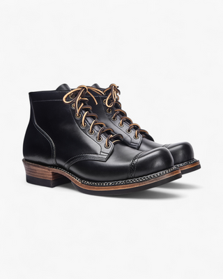 Round cap-toe service boots 8301