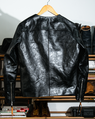 Tea-core horsehide 1960s70s flat track racing jacket