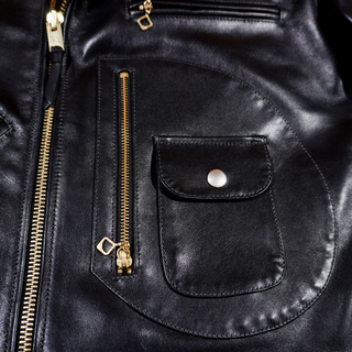 Italian cowhide J-24 riding jacket