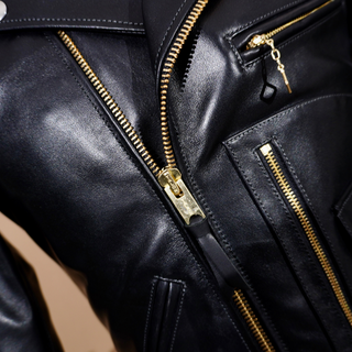 Italian cowhide J-24 riding jacket