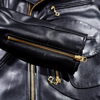 Italian cowhide J-24 riding jacket