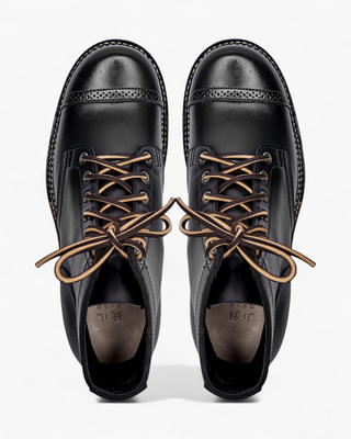 Round cap-toe service boots 8301