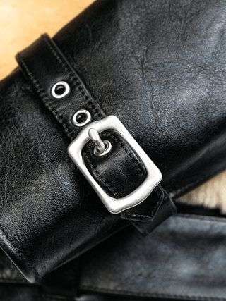 Grizzly Shearling Leather Jacket - Brown/Beige - Brake House - Brown - 27