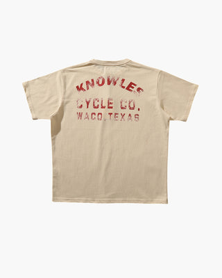 Vintage motorcycle store T-shirt - Brake House - Ivory - 2