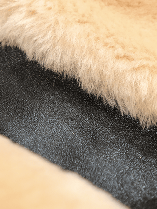 Grizzly Shearling Leather Jacket - Brown/Beige - Brake House - Brown - 29