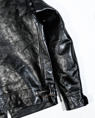 Tea core horsehide Mulholland jacket