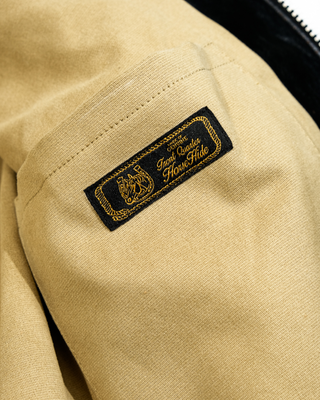Tea-core horsehide 1960s70s flat track racing jacket