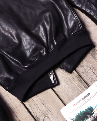 Vegetable-tanned cowhide A-2 jacket V. Hilts