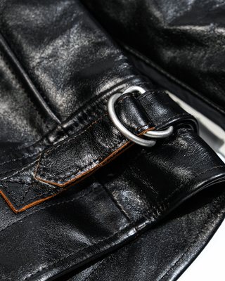 Tea core horsehide Mulholland jacket