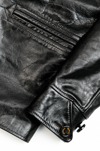 Tea core horsehide brakeman car coat