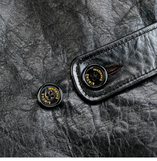 Tea core horsehide brakeman car coat