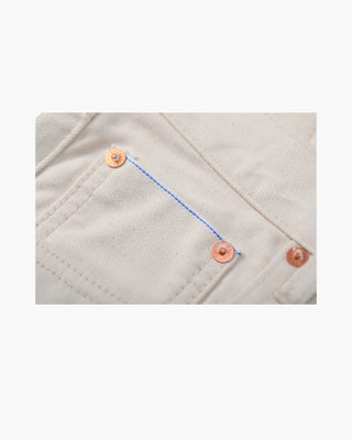 15oz Off-White Selvedge Denim - 3 Fits
