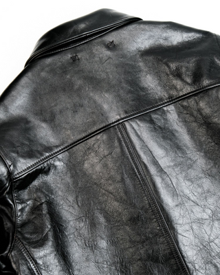 Tea core horsehide brakeman car coat