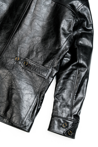 Tea core horsehide brakeman car coat