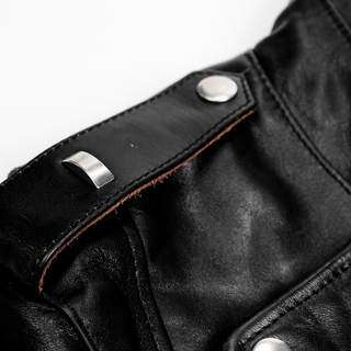 J - 31 Leather Motorcycle Jacket - Brake House - Black - 15