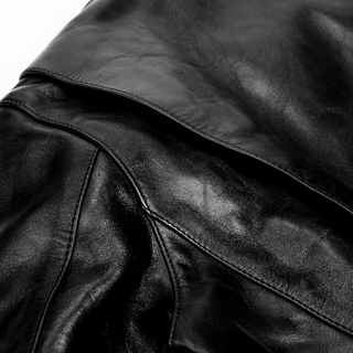 J - 31 Leather Motorcycle Jacket - Brake House - Black - 16